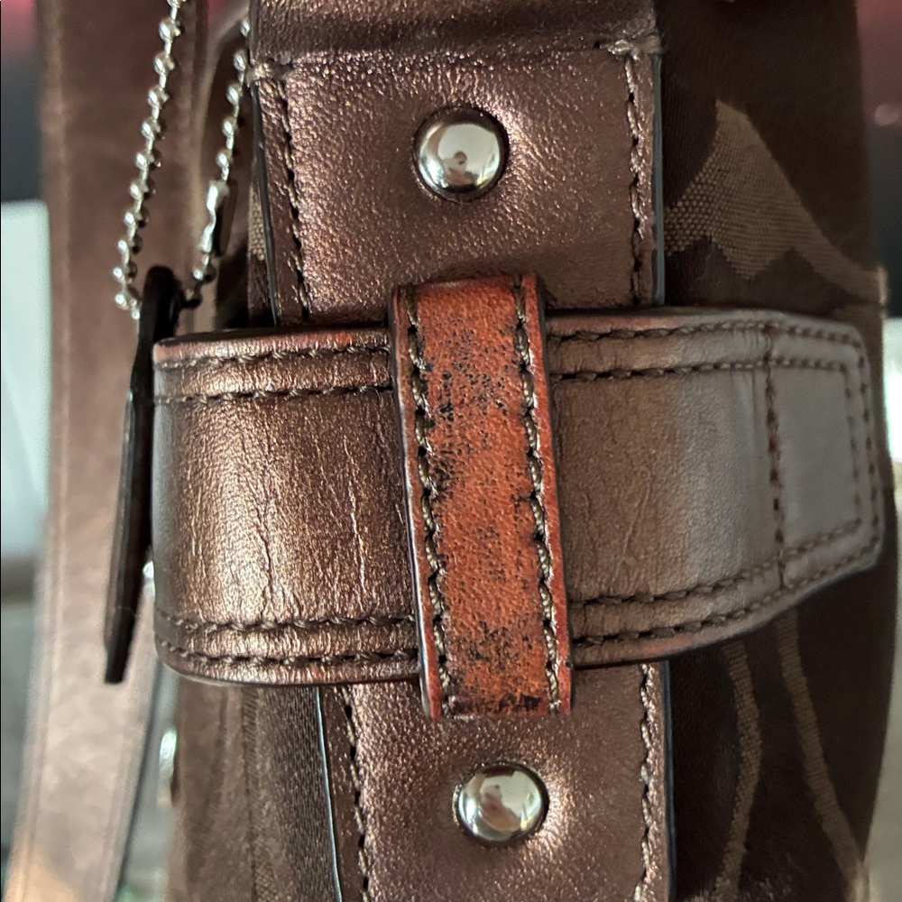 Coach Signature Optic Chain Bag - Picture 14 of 14